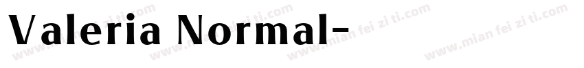 Valeria Normal字体转换